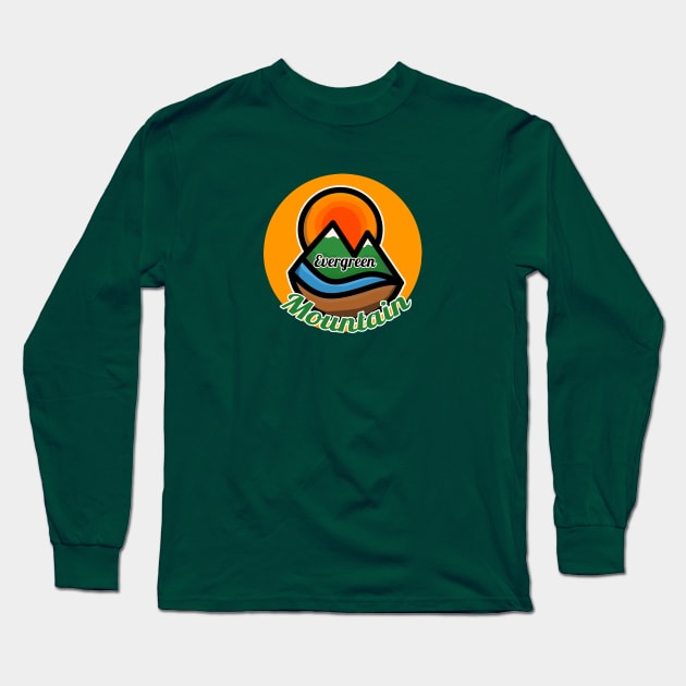 Mountain Long Sleeve T-Shirt by Sefiyan